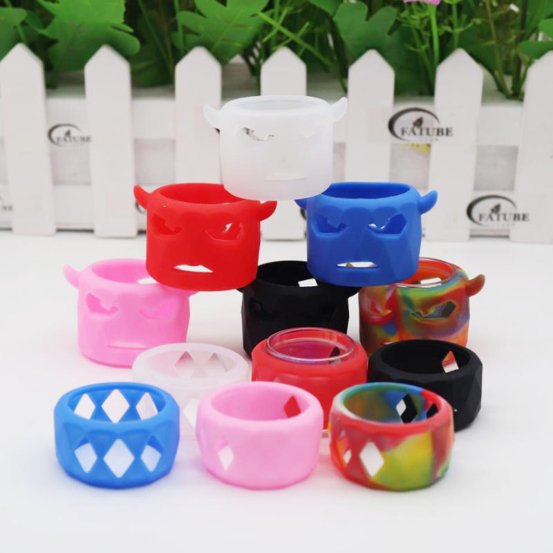 Vape Ring - 6PCS FATUBE หลอดไฟ Bullhead รูป/ตาข่ายซิลิโคนป้องกัน Anti