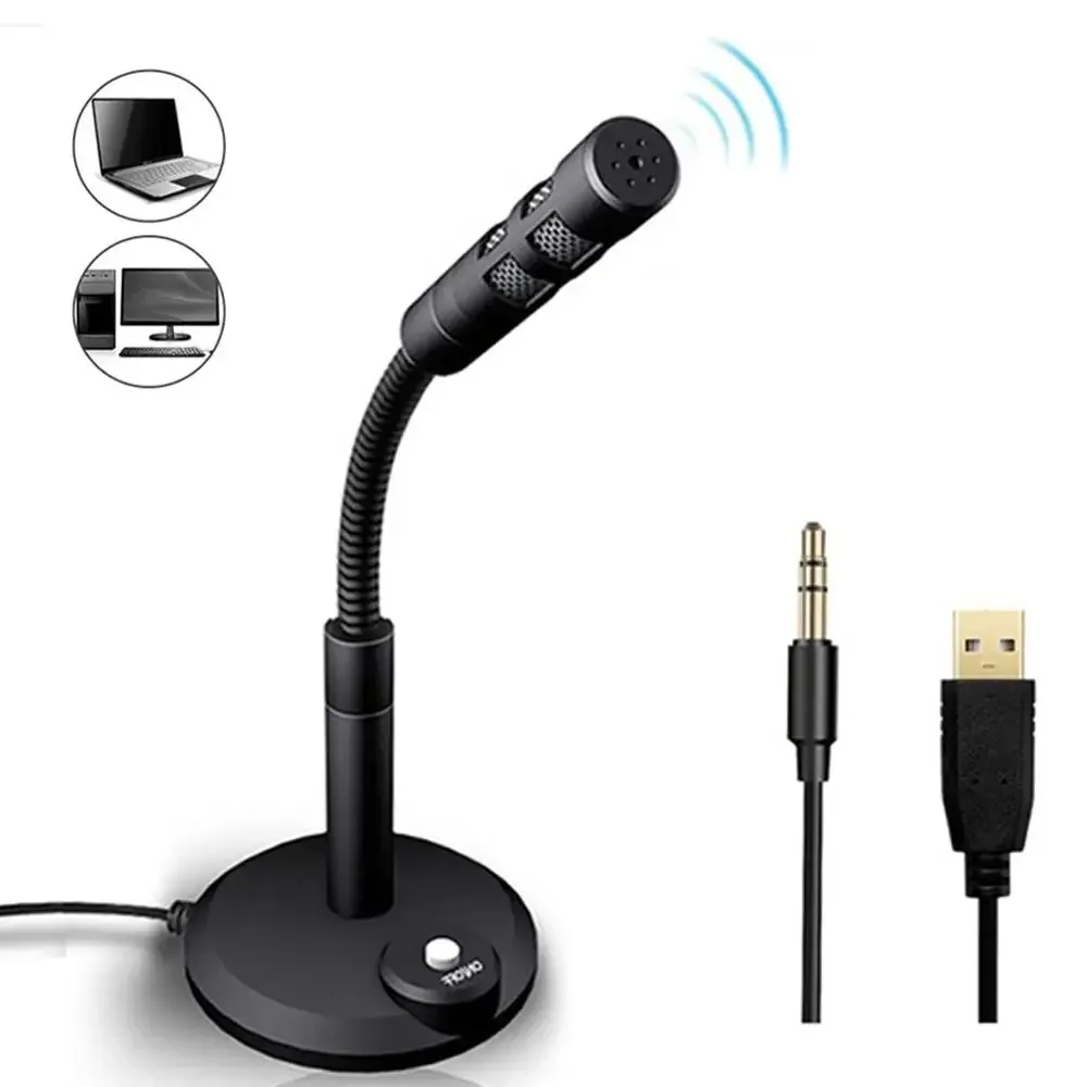 Shure Mic Sm58 - ไมโครโฟนตั้งโต๊ะ USB 3.5 มม. ไมโครโฟนแบบรอบทิศทางสำหรับพีซี แล็ปท็อป