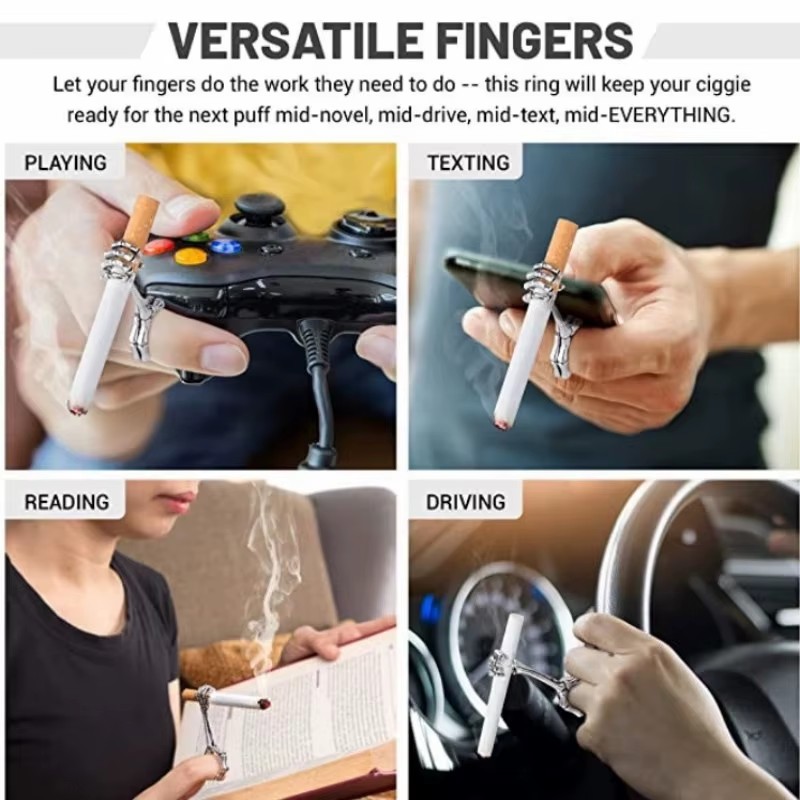 ที่หนีบบุหรี่รูปมือตลกๆ แหวนโล - Vape Ring บทวิจารณ์และราคา