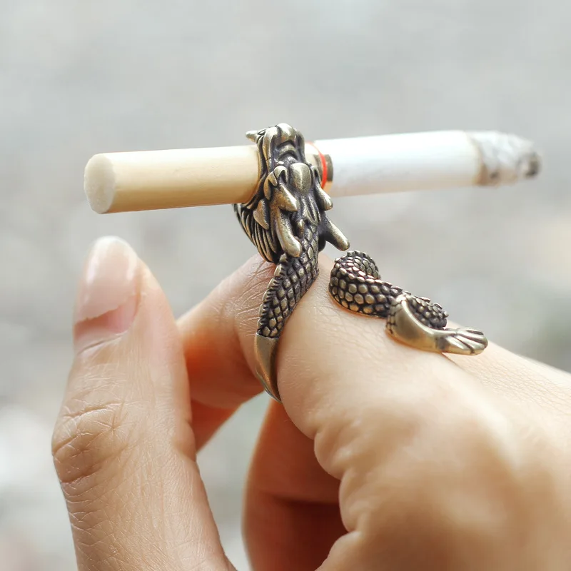 Retro Dragon ผู้ถือบุหรี่แหวน  - Vape Ring บทวิจารณ์และราคา