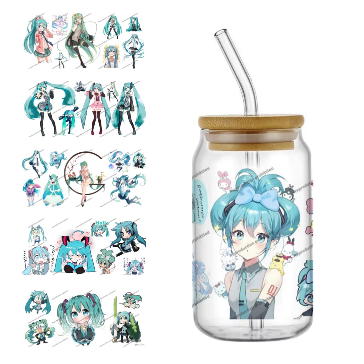 สติกเกอร์ติดแก้ว Hatsune Miku  - Rdta Tank Glass บทวิจารณ์และราคา