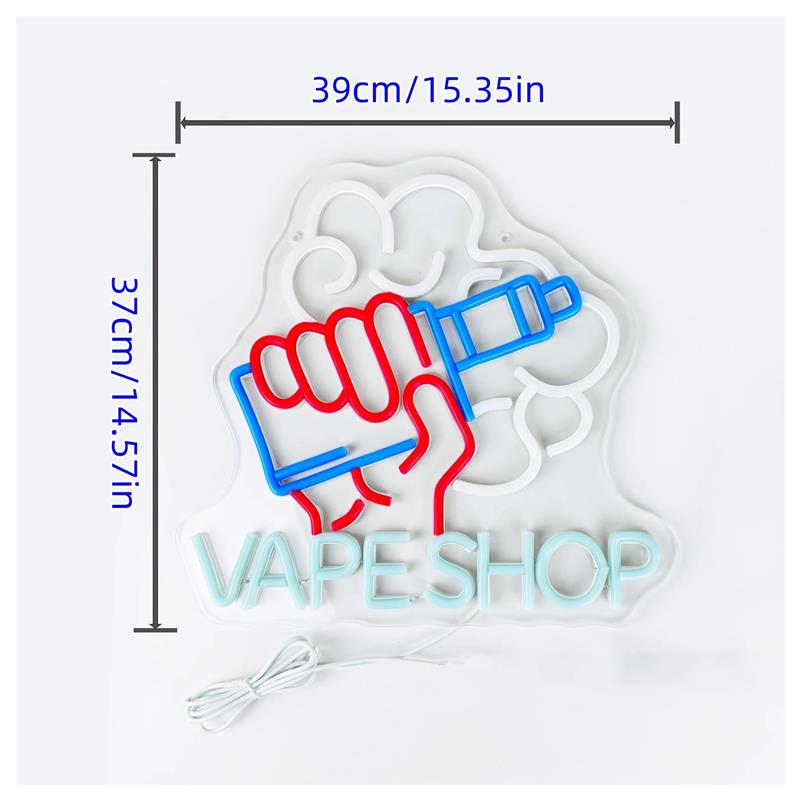 ป้ายไฟนีออนร้านขายบุหรี่ไฟฟ้า  - Vaping Store บทวิจารณ์และราคา
